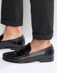 Кожаные лоферы с кисточками Ted Baker Simbaa - Черный