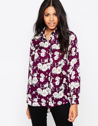 Свободная блузка с розами Poppy Lux Reanne