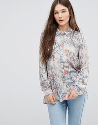 Рубашка с цветочным принтом Only - Мульти