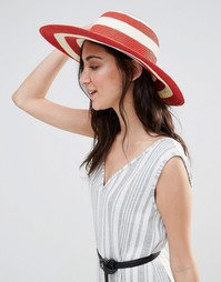 Соломенная шляпа с полосками Liquorish