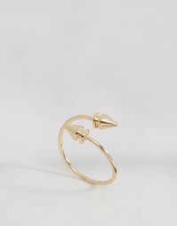 Незамкнутое кольцо с шипом ASOS - Золотой
