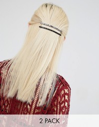 Набор из двух заколок для волос с блестками ограниченной серии Asos