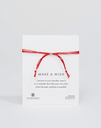 Регулируемый браслет из красных шелковых нитей Dogeared Make A Wish