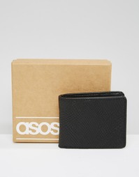 Бумажник из искусственной кожи со змеиным принтом ASOS - Черный