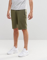 ASOS Slim Fit Jersey Shorts With Zips In Khaki - Хаки
