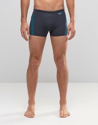 Плавки длиной 27 см с монограммой Speedo - Серый