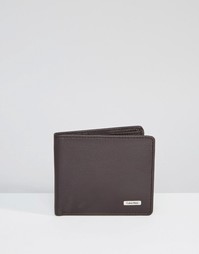 Кожаный бумажник Calvin Klein 8CC - Коричневый