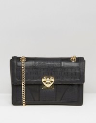 Love Moschino Textured Shoulder Bag - Черный