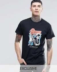 Футболка с принтом Reclaimed Vintage David Bowie - Черный