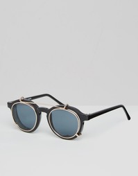 Круглые солнцезащитные очки со съемными линзами Spitfire - Черный