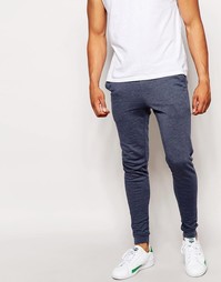 ASOS Super Skinny Joggers In Navy Marl - Синий меланж