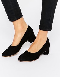 Черные замшевые туфли на блочном каблуке Vagabond Jamilla - Черный