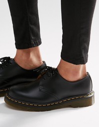 Туфли на плоской подошве с 3 парами люверсов Dr Martens 1461 Gibson