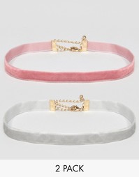 2 бархатных ожерелья-чокера ASOS