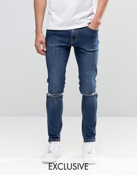 Выбеленные джинсы скинни с разрезами на коленях Brooklyn Supply Co Dum