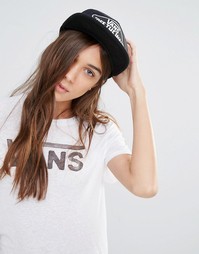 Женская пляжная бейсболка с принтом звезд Vans - Черный