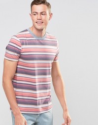 Футболка в стиле ретро с разноцветными полосками ASOS