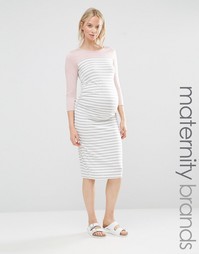 Домашнее облегающее платье для беременных Bluebelle Maternity - Серый