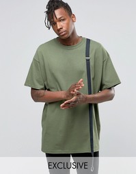 Oversize-футболка Reclaimed Vintage - Хаки