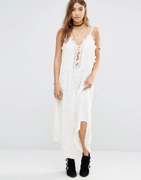 Кружевное платье Free People Legendary Love - Белый