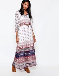 Платье макси с рукавами 3/4 Only - Cloud dancer