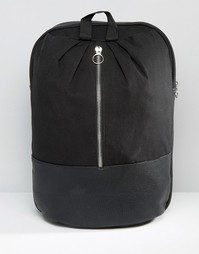Рюкзак с металлической молнией спереди ASOS - Черный