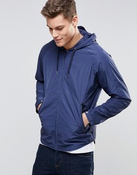 ASOS Zip Through Windbreaker in Navy - Темно-синий