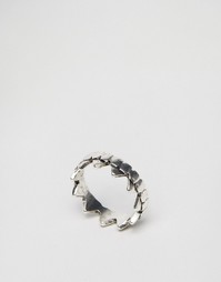 Кольцо на большой палец в стиле гранж ASOS - Античный серебряный