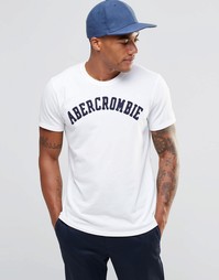 Белая облегающая футболка Abercrombie &amp; Fitch - Белый