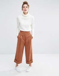 Укороченные брюки Sportmax Code Mana - 003 tobacco