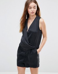 Selected Chita Sleeveless Playsuit - Черный