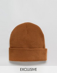 Reclaimed Vintage Oversized Beanie In Rust - Красный