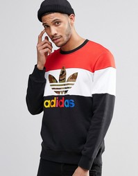 Свитшот с круглым вырезом adidas Originals Block It Out AY8614