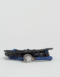 Icon Brand Rope Bracelet Pack In Navy - Темно-синий