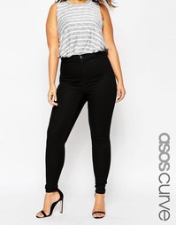 Черные джеггинсы ASOS CURVE Rivington - Черный