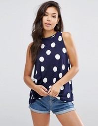 Свободный топ без рукавов с принтом ASOS