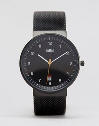 Классические черные часы Braun - Черный