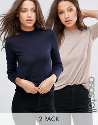 2 джемпера с круглым вырезом ASOS TALL - Скидка 20%