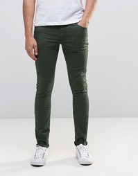 Зеленые супероблегающие джинсы ASOS - Rosin