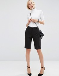 Шорты с ремнем ASOS City - Черный