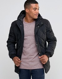 Черная стеганая куртка ASOS - Черный