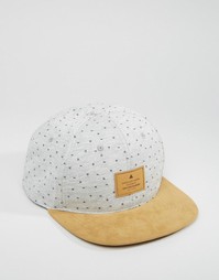 ASOS Snapback Cap In Printed Jersey - Серый