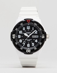 белые аналоговые часы Casio MRW200HC-7B - Белый