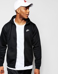 Черное худи Nike Club 804389-010 - Черный