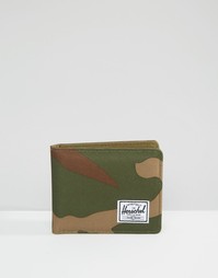 Бумажник камуфляжной расцветки Herschel Supply Co Roy - Зеленый