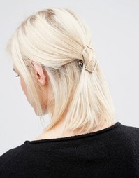 Limited Edition Basic Open Hexagon Hair Clip - Золотой Asos