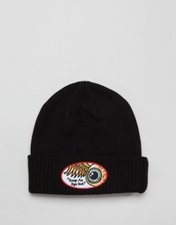 Шапка-бини с нашивками Von Dutch - Черный