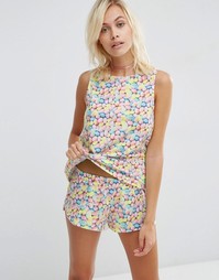 ASOS Jelly Bean Vest &amp; Short Pyjama Set - Мульти