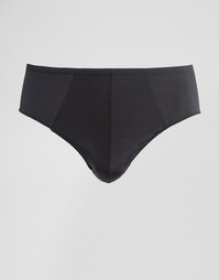 Черные бесшовные трусы из легкой микрофибры ASOS - Черный