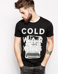 Футболка с принтом ASOS Cold War Kids - Черный
